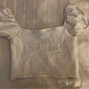 Women's white crop top